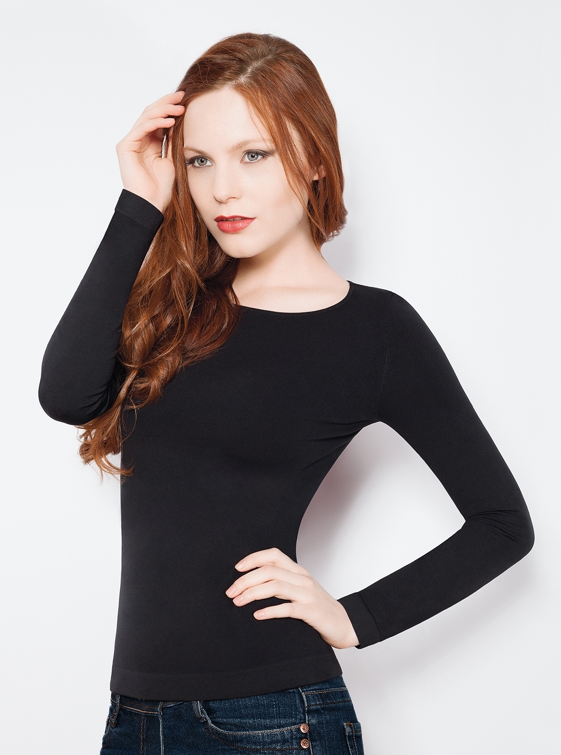 MELLIEX Maglia Donna Manica Lunga A Costine – Basic Elastico Scollo Rotondo (S-XL) - 4